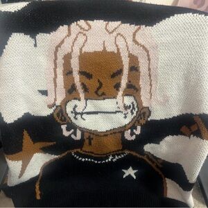 SHEIN Black and White Graphic Sweatshirt